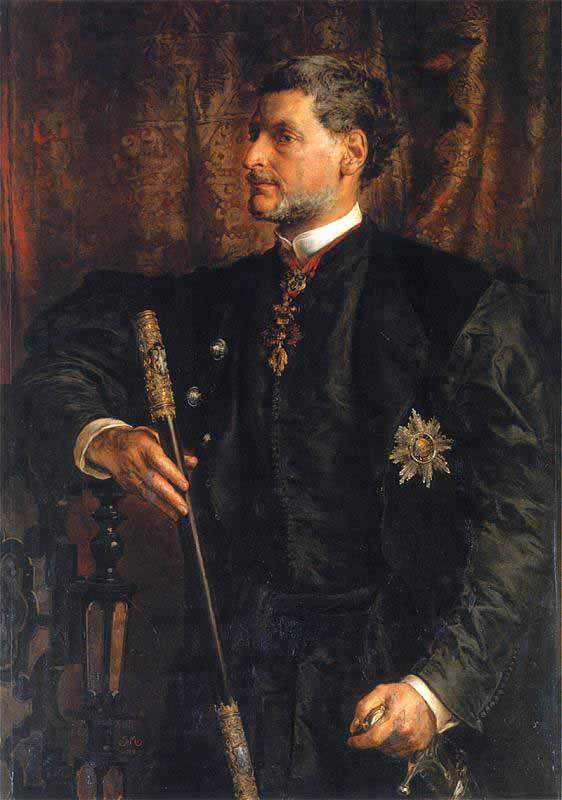 Jan Matejko Portrait of Alfred Potocki oil painting image